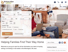 Tablet Screenshot of brittanyallenhomes.com